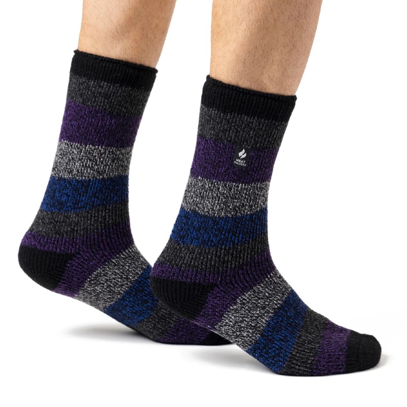 Mens Original Heel & Toe Socks - Brown & Mid Brown – Heat Holders