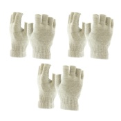 Raynaud's Disease Fingerless Silver Gloves (Three Pairs)