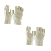 Raynaud's Disease Fingerless Silver Gloves (Two Pairs)