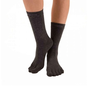 TOETOE Warming Raynaud's Silver Toe Socks (Black)